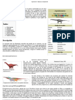 Argentinosaurus - Wikipedia, La Enciclopedia Libre PDF