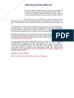 Example - Conflict of Interest Form PDF