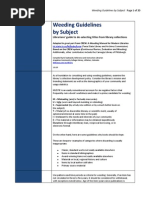 Download Weeding Guidelines by Subject by edsadowski SN24356318 doc pdf