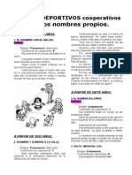 12 01 JUEGOS DEPORTIVOS Cooperativos Con Los Nombres Propios PDF