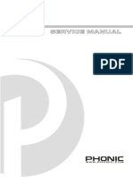 Phonic PCR 2213 Service Manual PDF