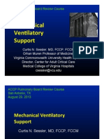 Mechanical Ventilation/Pulmonary board review