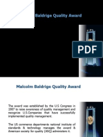 Malcolm Baldrige Quality Award