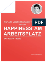 [HAPPINESS] Einfluss von Prosozialem Verhalten auf die Happiness am Arbeitsplatz