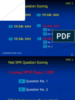 YEAR: 2006 YEAR: 2005: Past SPM Question Scoring