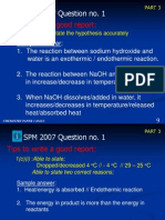 SPM 2007 Question No. 1: Tips To Write A Good Report