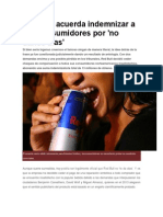 Red Bull Acuerda Indemnizar A Sus Consumidores Por