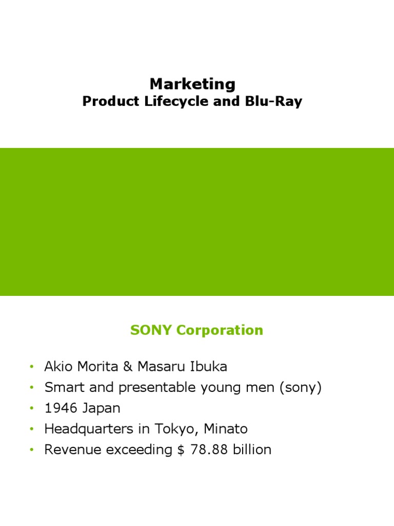 Sony Blu Ray Life Cycle PDF Dvd Blu Ray