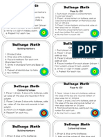 Bullseye Math Cards