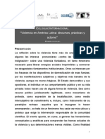 Violencia en AL - Primera Circular PDF