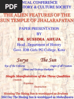 DR Sushma Ahuja Jhalarapatan Sun Temple