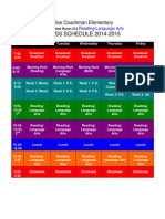 Mcghee Schedule 2014-15