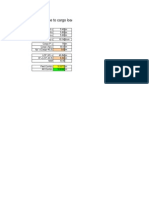 Draft Correction Due To Cargo Loading in The Hold (Fwd/aft)