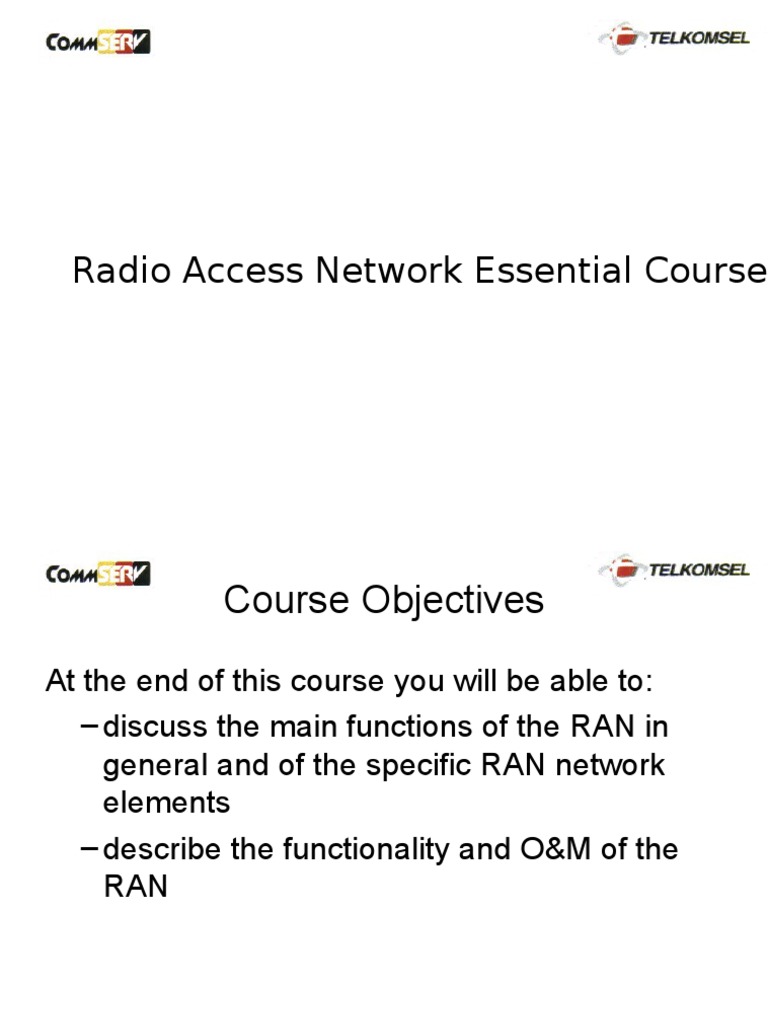 Introduction To RAN 1 PDF Provisioning Computer Network