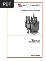 Installation and Operation Manual: PG Governor Basic Elements