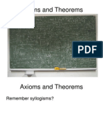 Axioms and Theorems