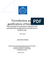 Torrefaction Ang Gasifications of Biomass - Eriksson - Tesis PDF