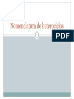 Nomenclatura de Heterociclos PDF