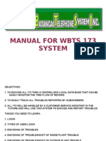 Manual For Wbts 173 System
