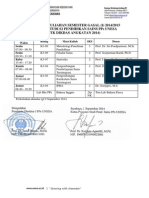 Jadwal - Gasal - Semester 3 2014 - Sains PDF