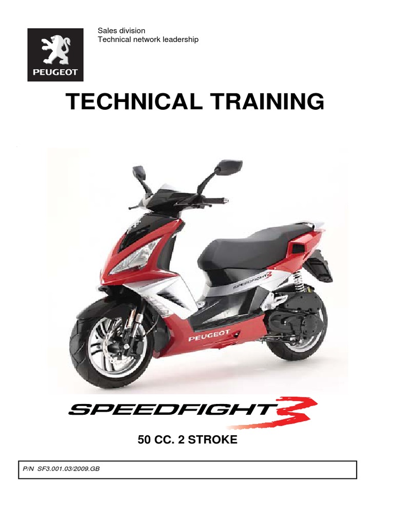Peugeot Speedfight3 50cc 2stroke Technical Training PDF | PDF ...