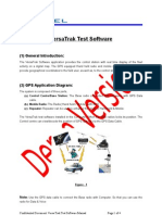 Versatrak Test Software: (1) General Introduction