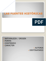 LAS clasificacion de las FUENTES HISTÓRICAS.ppt