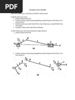 Analisa Gaya Statis Slider