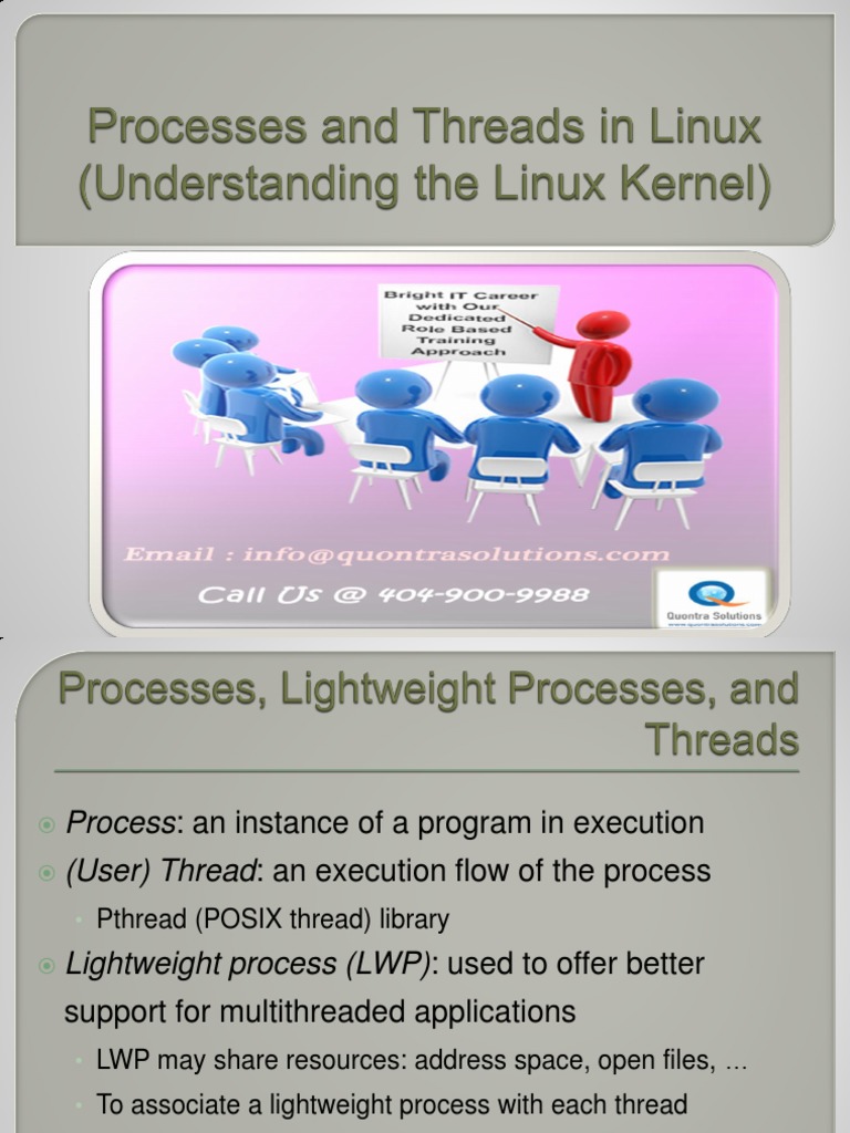 Process and Threads - Linux PPT | Thread (Computing) | Linux