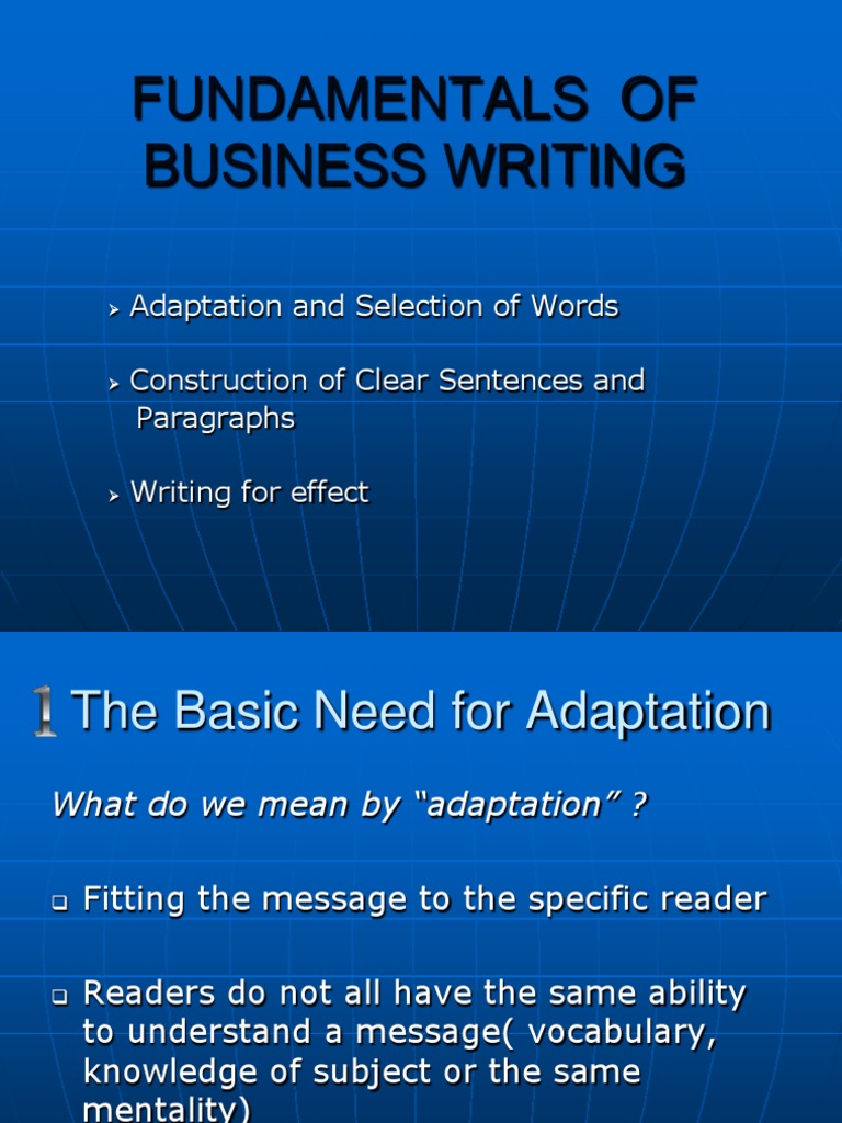 Business Writing Fundamentals Explained | PDF | Vocabulary | Epistemology