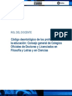 CodDeontologicoProfesionalEducacion PDF