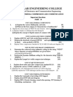 Ec2037 - Multimedia Compression and Communication