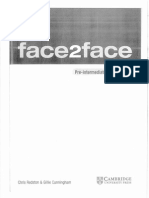FACE 2 FACE - PRE-INTERMEDIATE-STUDENTS BOOK - CAMBRIDGE - Ch. Redston, Gillie Canningham PDF
