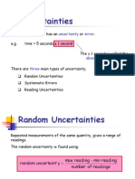 Measurements Uncertainty Guide