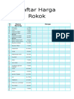 Daftar Harga Rokok