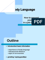 Body Language: How To Present Yourself in A Job Interview