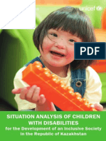 Situation Analysis of Children With Disabilities For The Development of An Inclusive Society in The Republic of Kazakhstan