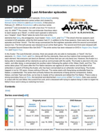 Avatar: The Last Airbender Opening Sequence | PDF
