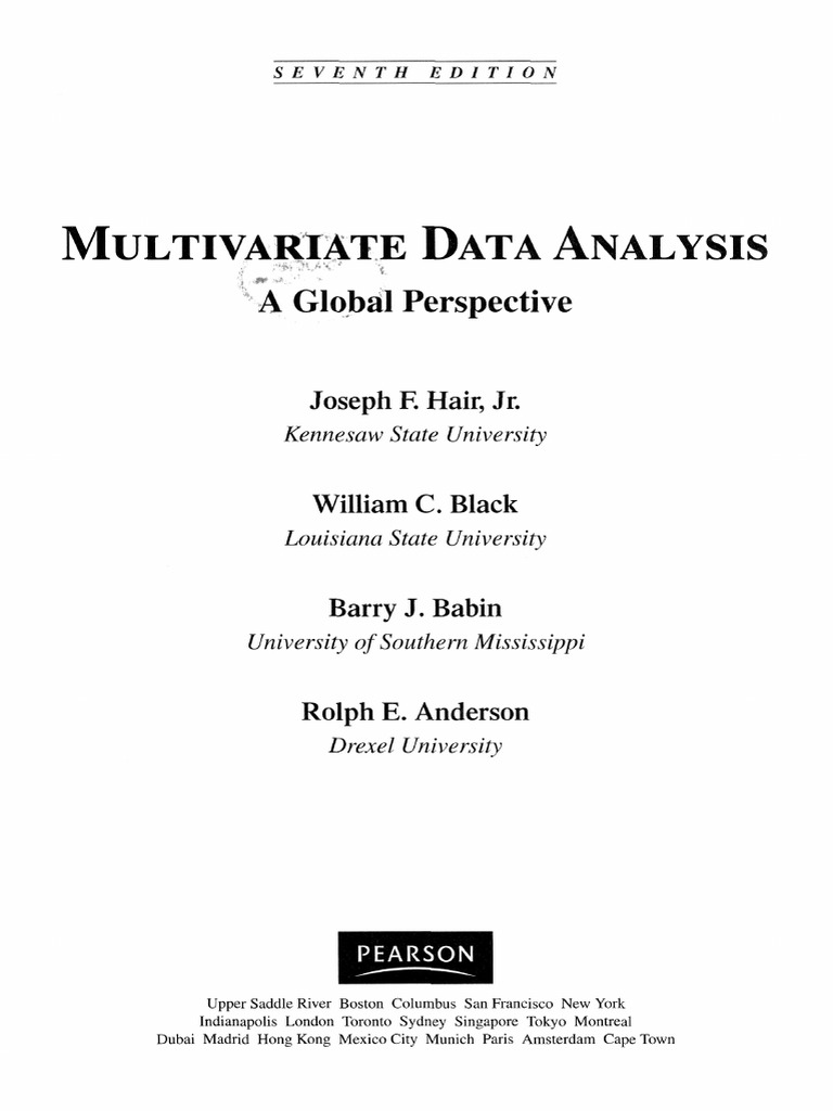 Multivariate Data Analysis | PDF | Factor Analysis | Regression Analysis