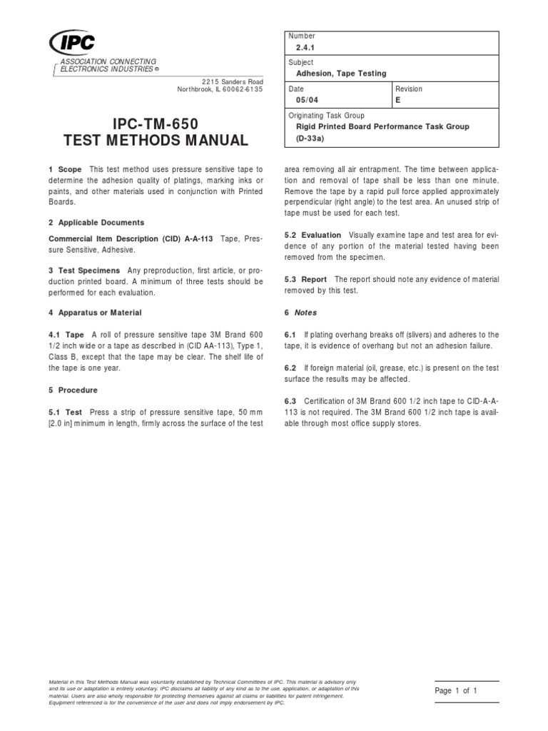 Tape Test PDF Business