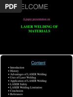 Advances in Laser Welding Techniques | PDF | Welding | Construction