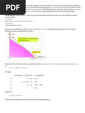 Seorang Pedagang Sepeda Ingin Membeli 25 Sepeda Untuk Persediaan