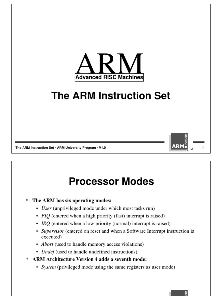 Advanced RISC Machines | PDF