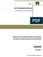 Dokumen Standard Kurikulum Dan Pentaksiran Sains SK Tahun 4