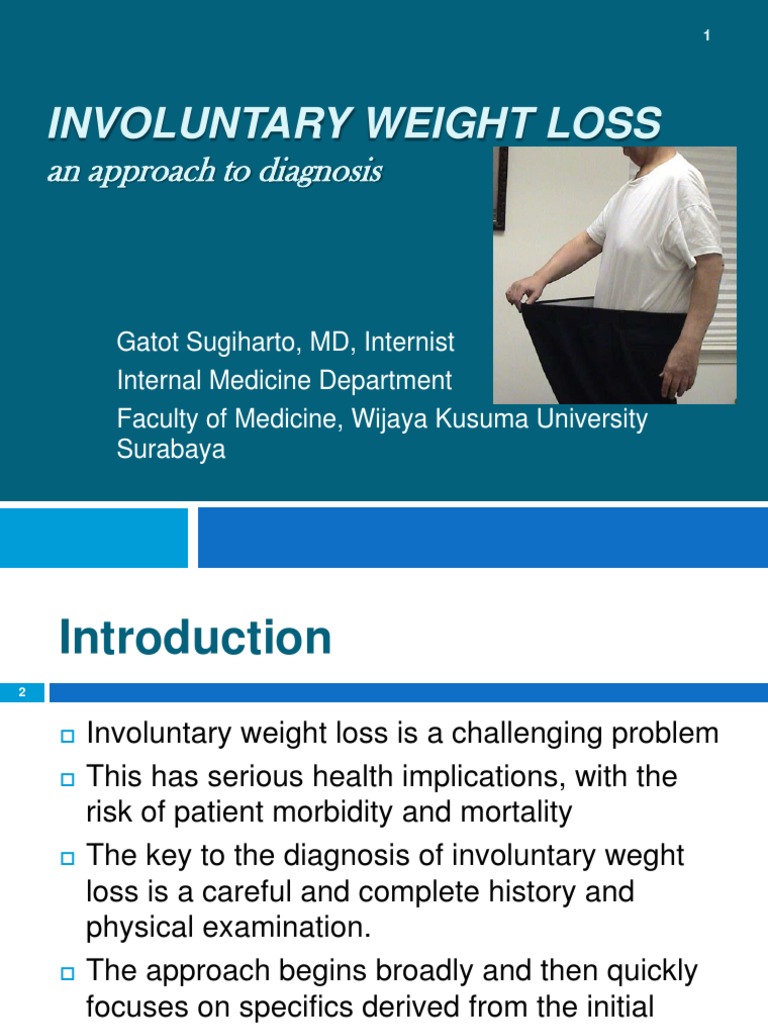 Involuntary Weight Loss (GSH) PDF Weight Loss Cancer