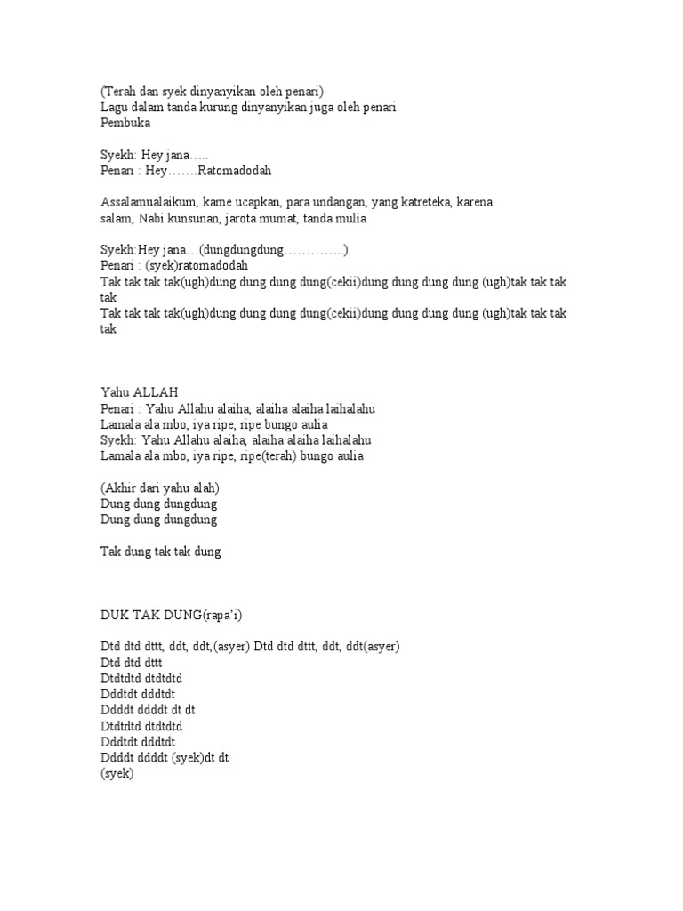 Lagu Saman Lengkap