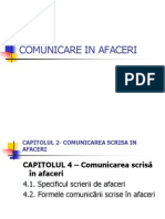 Curs 7 Comunicare in Afaceri