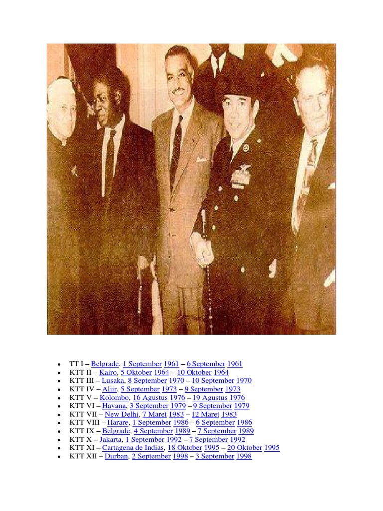 Pendiri Gerakan Non Blok Cara Golden