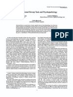 Williams Et Al 1996, The Emotional Stroop Task and Psychopathology PDF