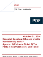 Entrance Ticket: Fill Out The KWL Chart For Hamlet